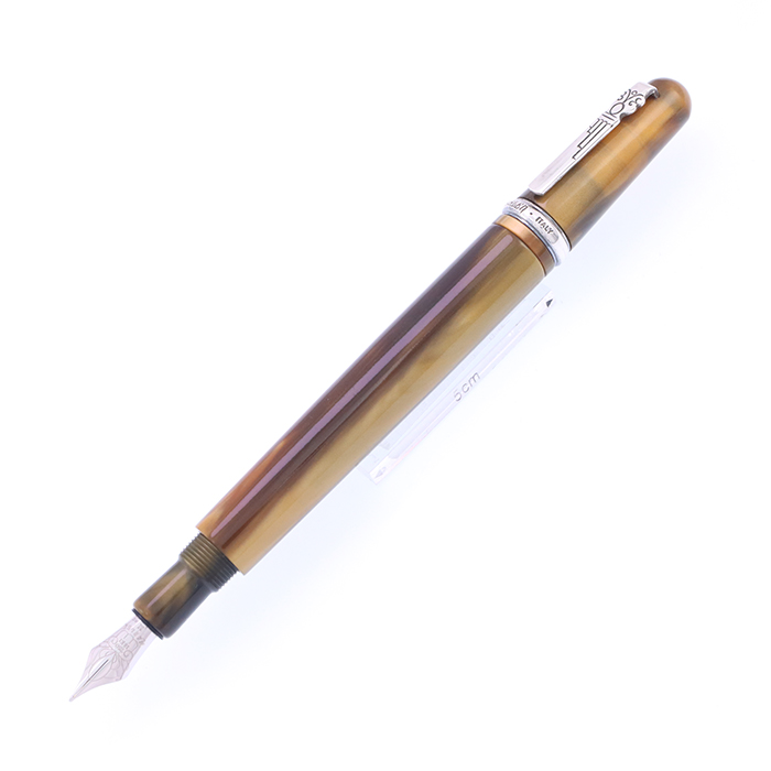 稀少 MARLEN マーレン 18K 万年筆 ウッド 木目 イタリア - 筆記具低 価格