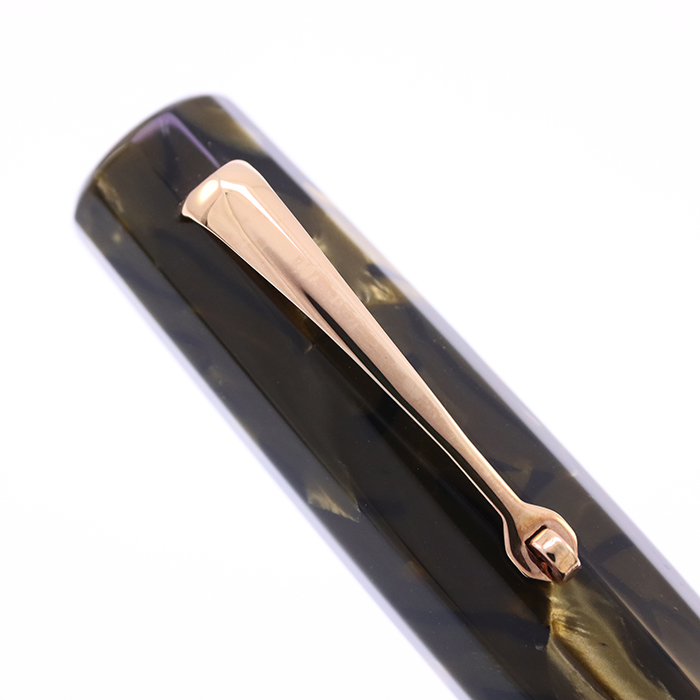 中古)OMAS オマス 万年筆 パラゴン シャフトグリーン ローズゴールド