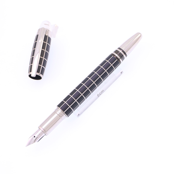 中古)MONTBLANC モンブラン 万年筆 スターウォーカー メタルラバー F