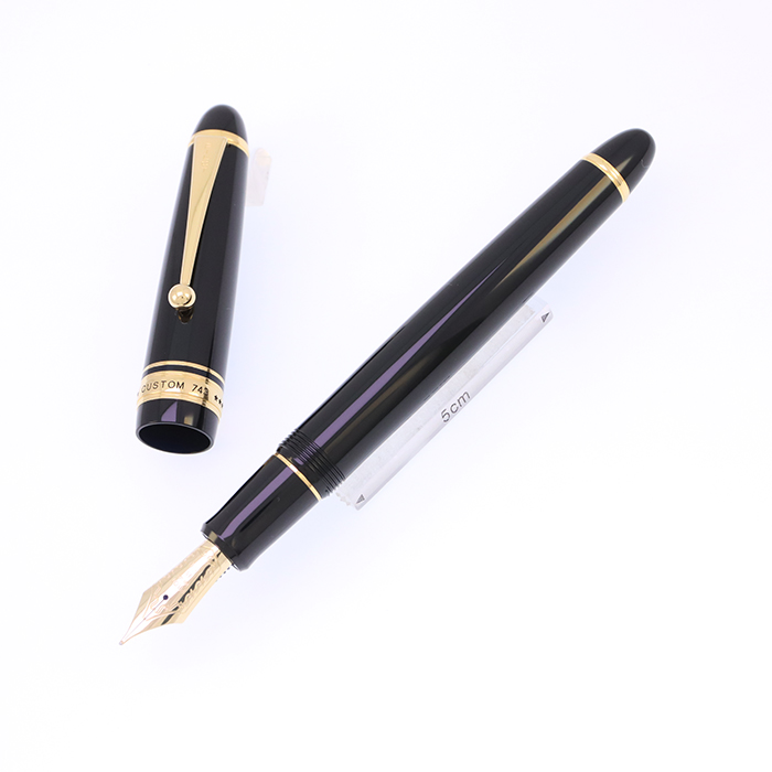PILOT 万年筆カスタム 743／14K 中字M 新品)PILOT パイロット 万年筆 カスタム743 ブラック（商品ID