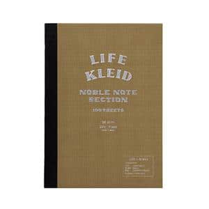 ノート LIFE×kleid ノーブルノート キャメル B6 2mm方眼 8967(ホワイト)