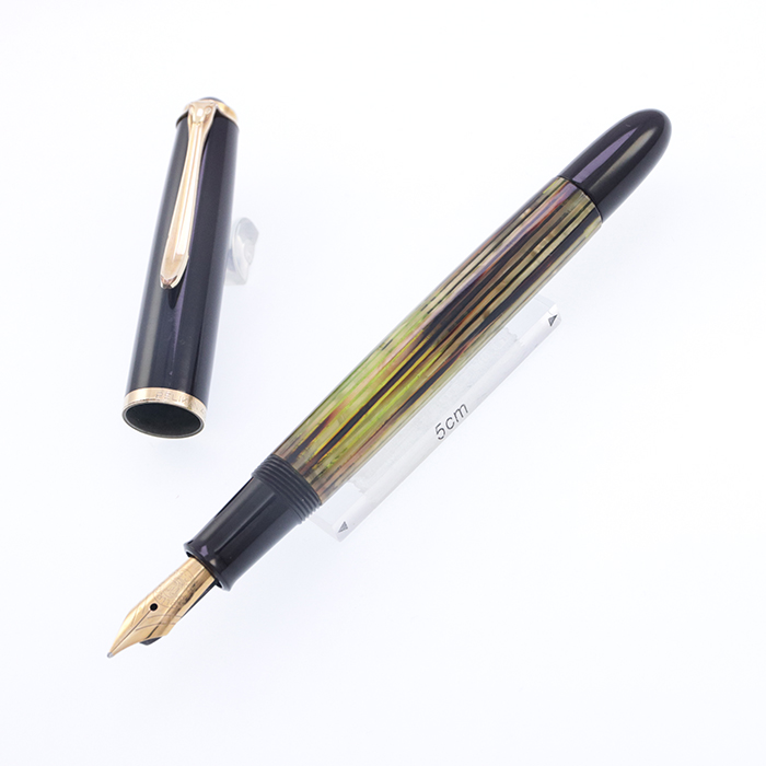 中古)Pelikan ペリカン 万年筆 #400NN 茶縞 M（商品ID：3717017956622