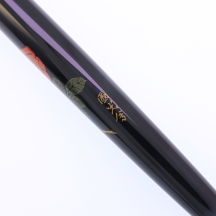 中古)PILOT パイロット 万年筆 平蒔絵 薔薇 細字（FD-2MP）（商品ID