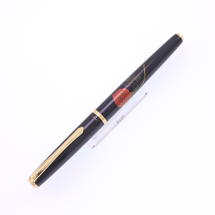 中古)PILOT パイロット 万年筆 平蒔絵 薔薇 細字（FD-2MP）（商品ID