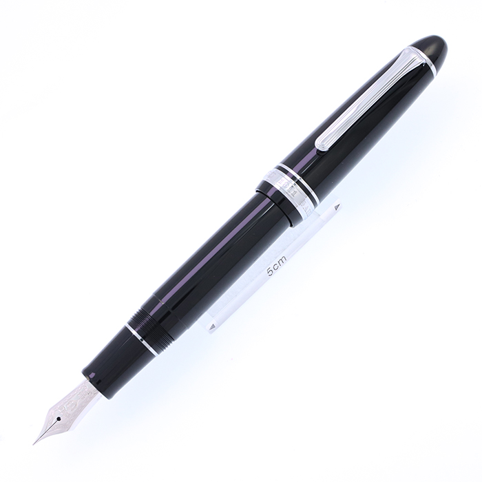 中古)SAILOR セーラー 万年筆 プロフィット21 銀 ブラック 細字（商品 