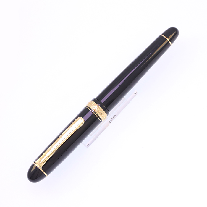 中古)PLATINUM プラチナ 万年筆 #3776 センチュリー ブラックイン