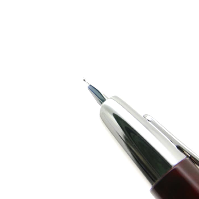 阪急百貨店限定 キャップレス万年筆 デシモ レッドマーブル 中細字