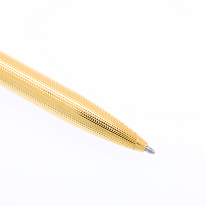 ダンヒルDUNHILL ボールペン　ゴールド×ラッカー　箱　ギャラ有り 中古)A.DUNHILL ダンヒル ボールペン ライン ゴールドプレート (1970