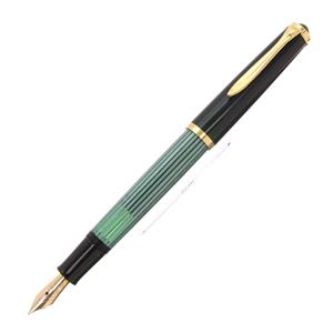 Pelikan ペリカン 万年筆 #400NN M&K 緑縞 F メイン