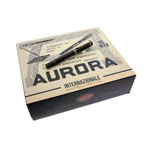 AURORA アウロラ 万年筆 リミテッドエディション セリエ･インテルナツィオナーレ ネッラ M メイン