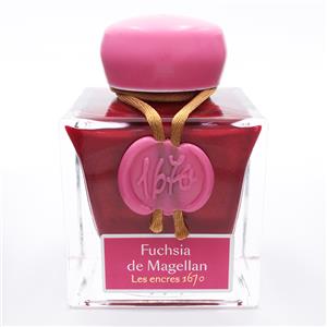 ボトルインク アニバーサリーインク1670 フューシャ マゼラン 【金の微粒子入り】 50ml