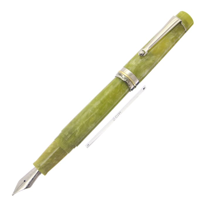 DELTA Vintage Acid-green 万年筆　字幅F 中古)DELTA デルタ 万年筆 ビンテージコレクション アシッド