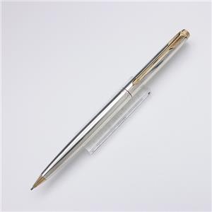 メカニカルペンシル #75 プレーン スターリングシルバー フラットトップ 0.9mm  (回転繰り出し式)