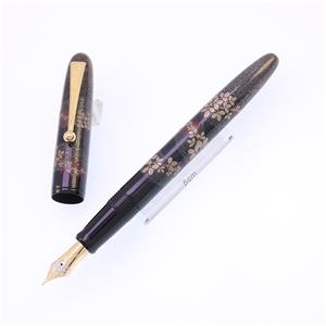万年筆 ナミキ 2023年限定 蒔絵 研出平蒔絵 萩 Bush Clover 中字