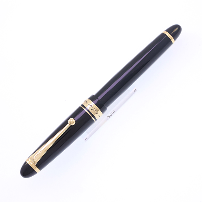中古)PILOT パイロット 万年筆 カスタム743 ブラック フォルカン（商品