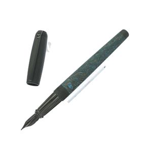 S.T.Dupont エス・テー・デュポン 万年筆 ラインD ラージ ブルーカーボンファイバー グレイシャル ケイブ F メイン