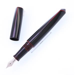 NAKAYA 中屋万年筆 万年筆 背鰭 Ver.2 黒溜 中字 (ロジウムペン先) メイン