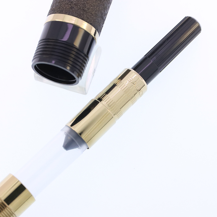 中古)SAILOR セーラー 万年筆 CYLINT (シリント) 新潟漆器 朧銀 中字