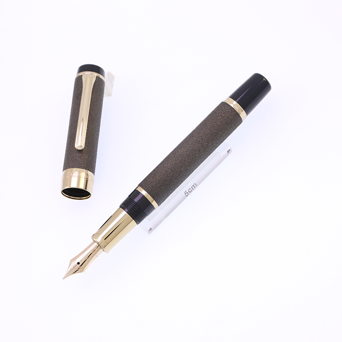 中古)SAILOR セーラー 万年筆 CYLINT (シリント) 新潟漆器 朧銀 中字