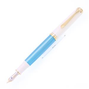 Pelikan ペリカン 万年筆 スーベレーン M600 ターコイズホワイト Fの 