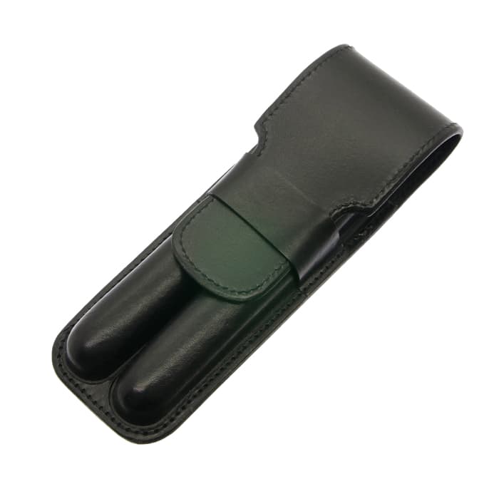 中古)Hans Oster ハンス・オスター ペンケース 2本挿し ブラック M