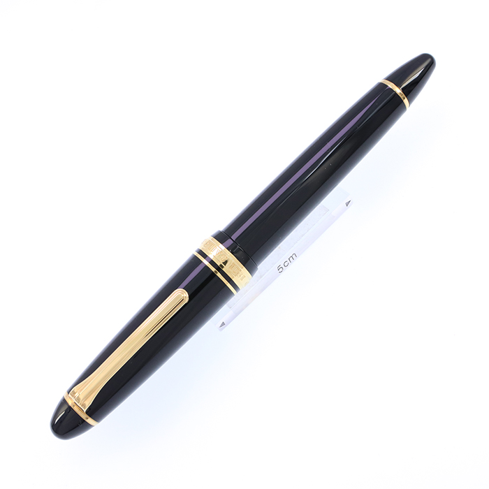 中古)SAILOR セーラー 万年筆 プロフィット21 金 ブラック 長刀研ぎ