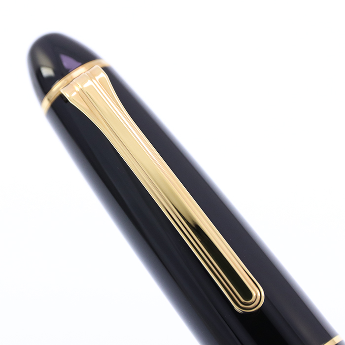 中古)SAILOR セーラー 万年筆 プロフィット21 金 ブラック 長刀研ぎ