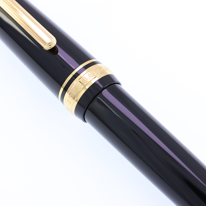 中古)SAILOR セーラー 万年筆 プロフィット21 金 ブラック 長刀研ぎ