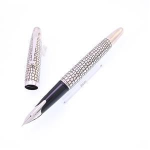 万年筆 シルバーン 石だたみ 細字