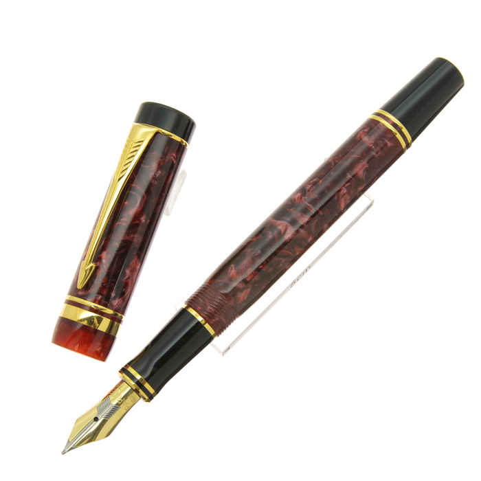 パーカー万年筆デュオフォールドセンテニアルXF マーブルレッド