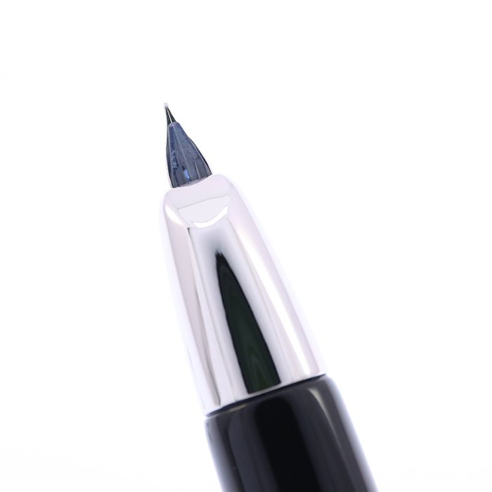 中古)PILOT パイロット 万年筆 キャップレス 螺鈿 ブラック 細字