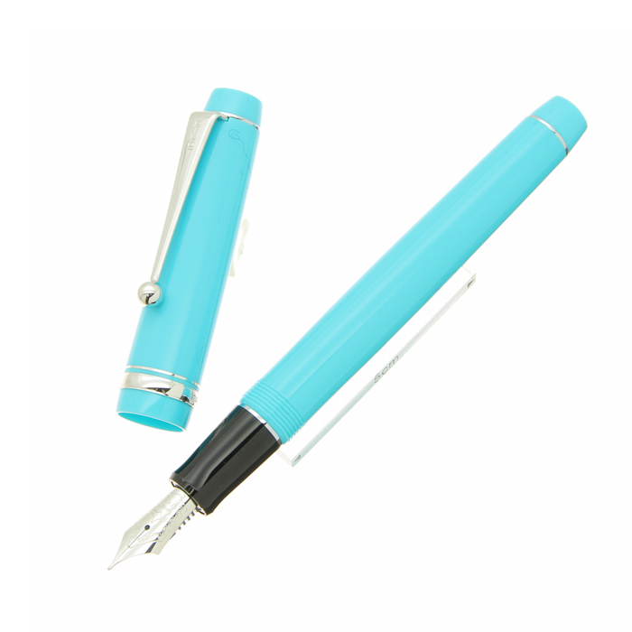 パイロット　万年筆　エラボー　F　細字（ライトブルー）