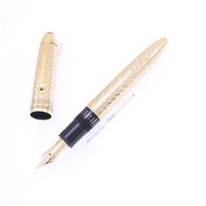 万年筆 #1499 ソリテール 18Kソリッドゴールド ホワイト&イエロー F