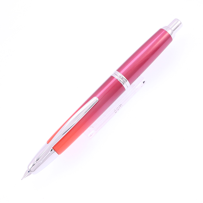 パイロットキャップレス万年筆2017年限定クリムゾンサンライズ細字Fニブ