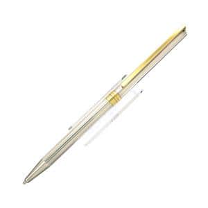 メカニカルペンシル クラシック シルバープレート ライン ゴールドWリング 0.7mm
