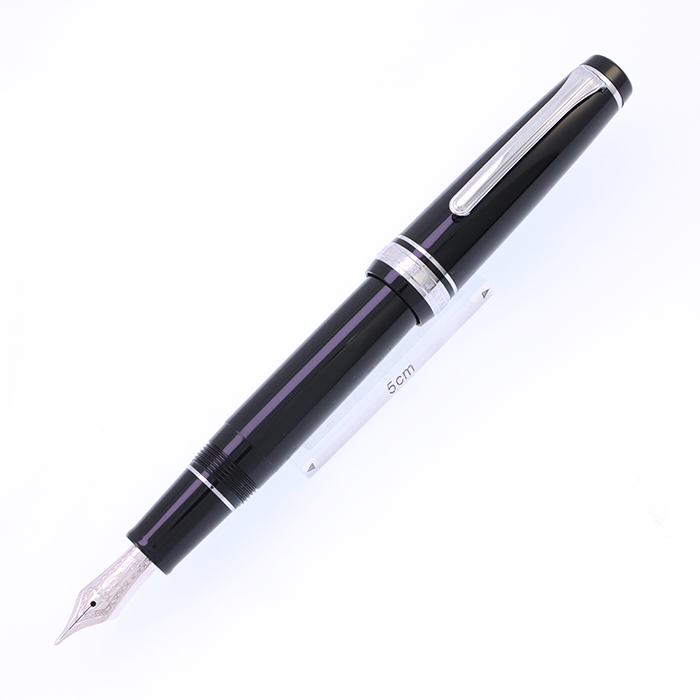 希少 プラチナ 18K 細軟&セーラー 21K 万年筆 2本セット ヴィンテージ 中古)SAILOR セーラー 万年筆 プロフェッショナルギア 銀 ブラック