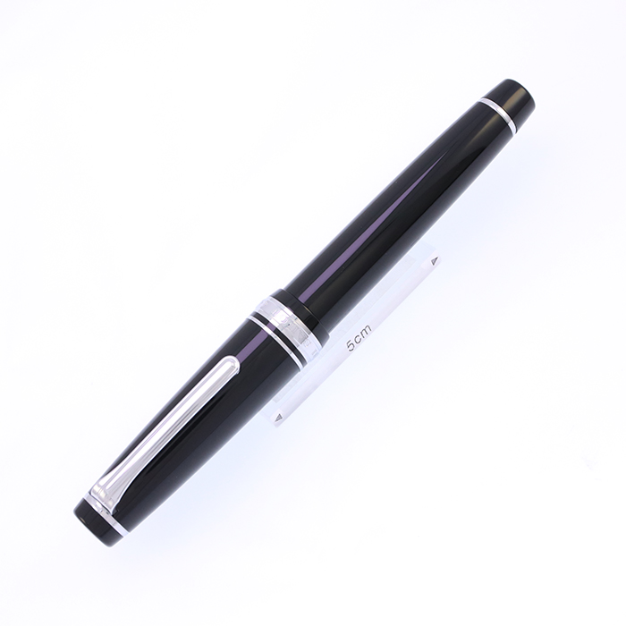 中古)SAILOR セーラー 万年筆 プロフェッショナルギア 銀 ブラック