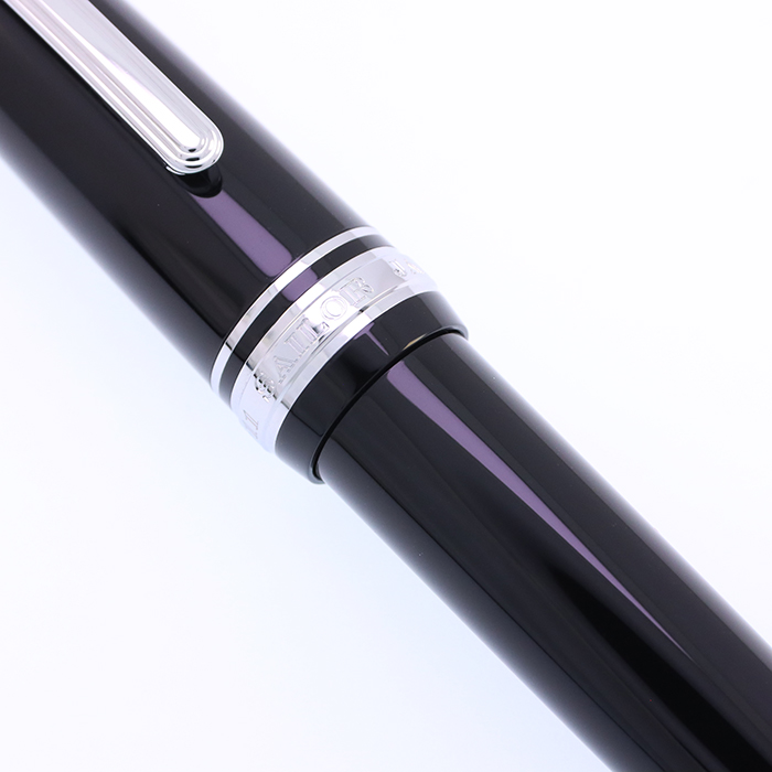 中古)SAILOR セーラー 万年筆 プロフェッショナルギア 銀 ブラック