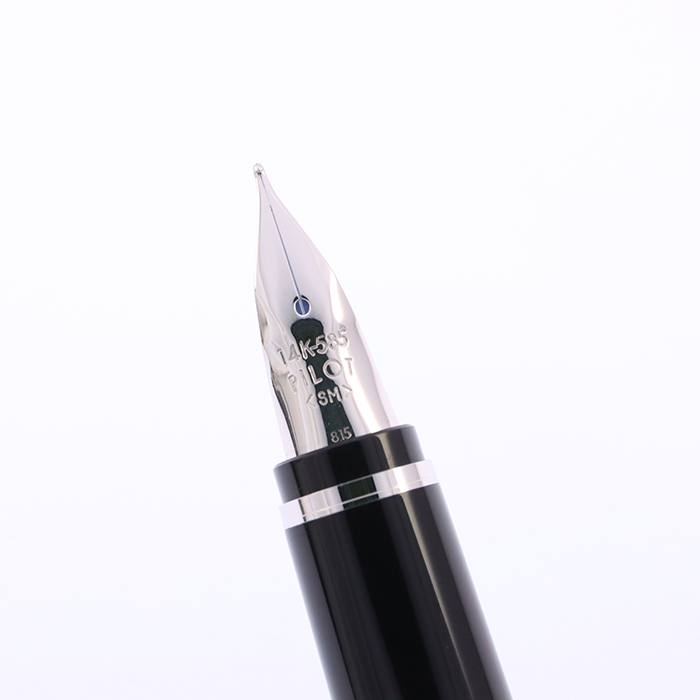 中古)PILOT パイロット 万年筆 エラボー ライトブルー 軟中字 (金属軸