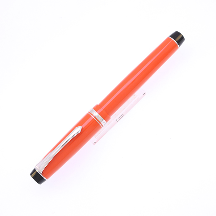 中古)PILOT パイロット 万年筆 カスタム ヘリテイジ91 オレンジ 細字