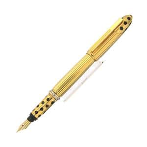 Cartier カルティエ 万年筆 パンテール･ドゥ･カルティエ ゴールドプレート ゴドロン M メイン