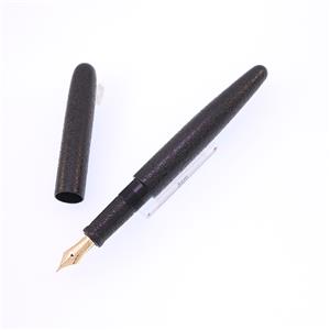 万年筆 シガー ロング 石目乾漆 黒石目 軟中字