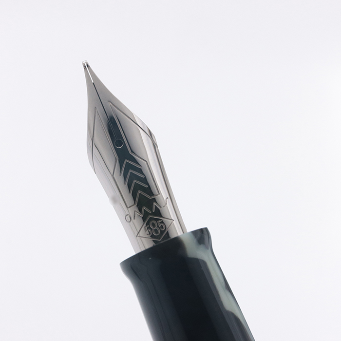 新品)OMAS オマス 万年筆 パラゴン ワイルド シルバートリム 14K（商品