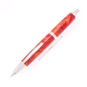 万年筆 キャップレスSE マーブルオレンジ 細字