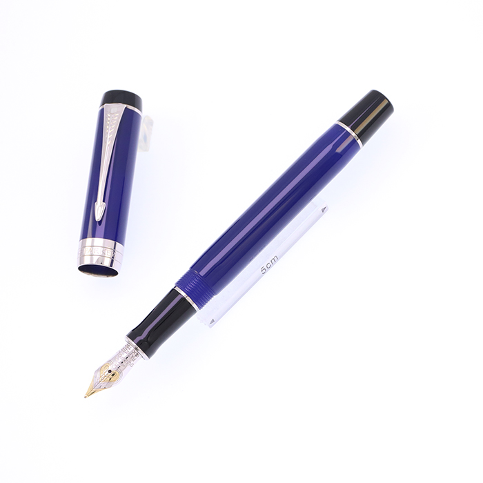 中古)PARKER パーカー 万年筆 デュオフォールド クラシック ブルー
