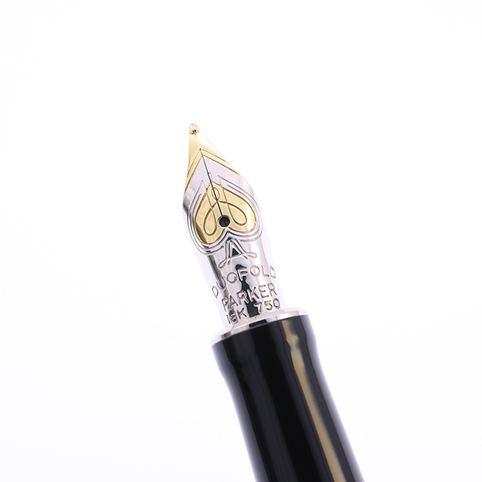 中古)PARKER パーカー 万年筆 デュオフォールド クラシック ブルー