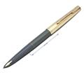 PARKER パーカー 万年筆 #61 グレー 14KGFレインボーキャップ (両用式)