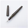 NAKAYA 中屋万年筆 万年筆 シガーモデル 十角 ポータブル 碧溜 細字 (ロジウムペン先/首軸ホワイトゴールド象嵌)