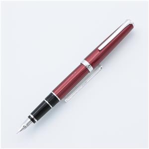万年筆 エラボー レッド 軟中字 (金属軸)