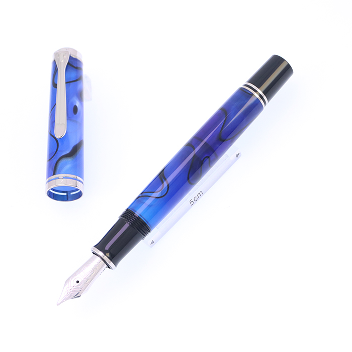 中古)Pelikan ペリカン 万年筆 スーベレーン M805 ブルーデューン M